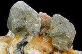 Large Cerussite Crystals with Bladed Barite - Morocco #107897-2